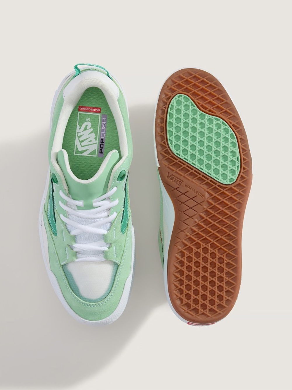 new Vans Men's size 10 skate 2 Wayvee green/gum sk8 shoes